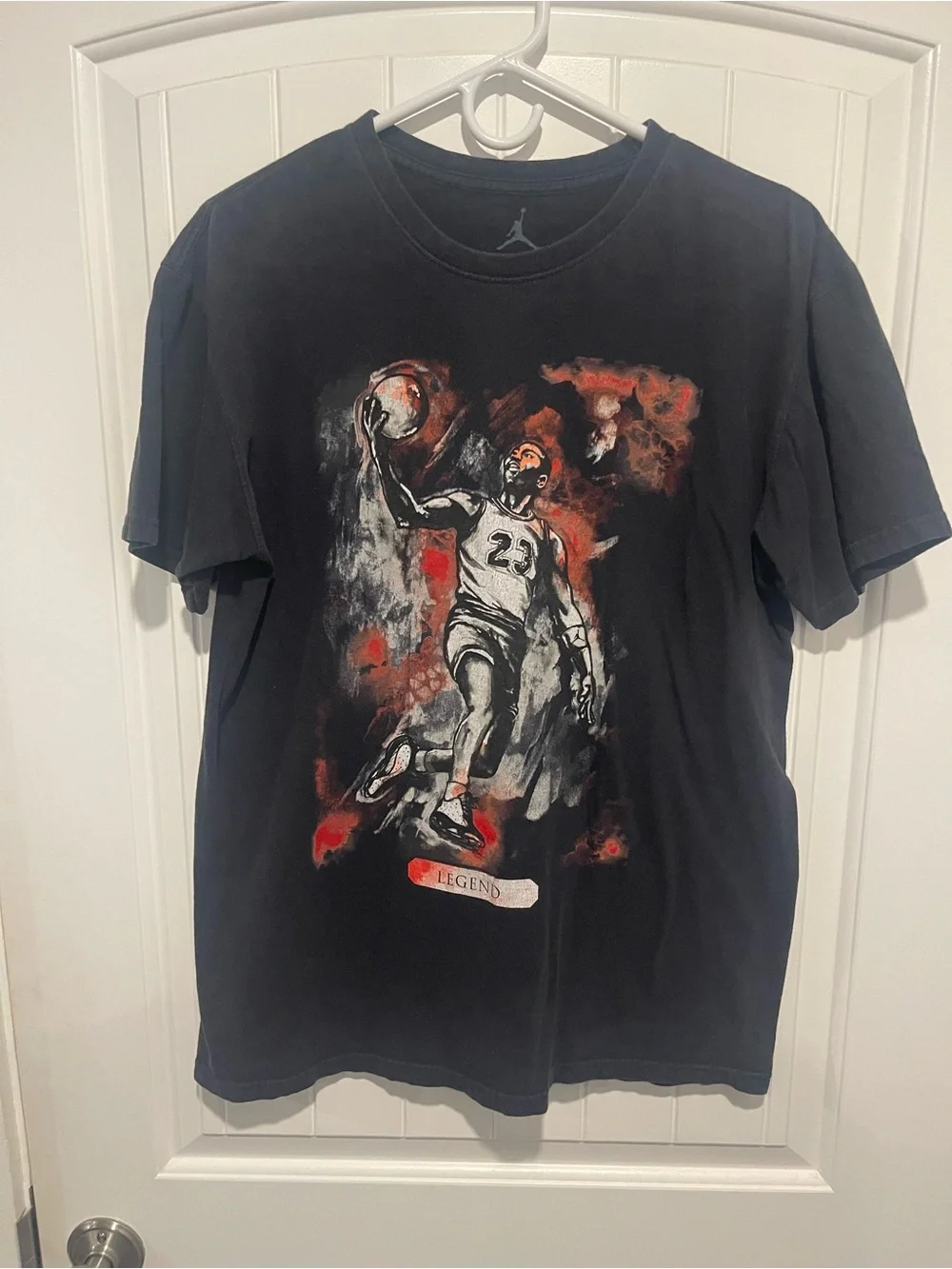 Jordan Legend Graphic Tee Men’s Large Black Michael Jordan #23 Shirt